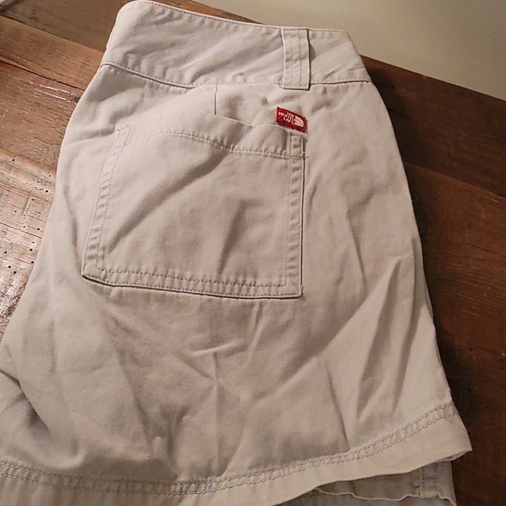 North face  khaki  shorts